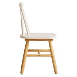Nordlys Set of 2 Solid Wood Children's Chairs in White - thumbnail 6