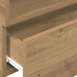 Berkfield Home Durable Wall-mounted Bedside Cabinet Artisan Oak 45x26x28.5 cm in Brown - thumbnail 9