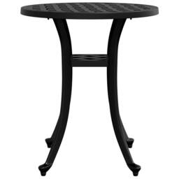 Berkfield Home Garden Table Black √ò48x53 cm Cast Aluminium - Size: 48x53 cm - thumbnail 6