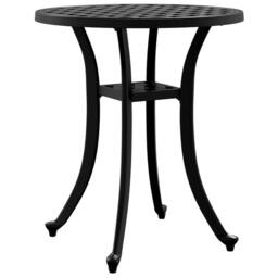 Berkfield Home Garden Table Black √ò48x53 cm Cast Aluminium - Size: 48x53 cm - thumbnail 5