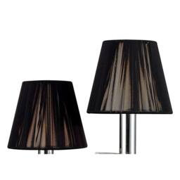 Netlighting Acanto Table Lamp 2 Light E14 Polished Chrome With Black Shades in Grey - thumbnail 5