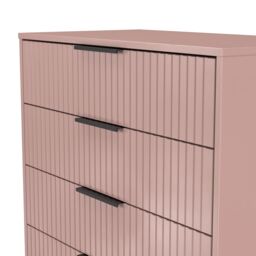 Ready Assembled 2 U Menai 5 Drawer Chest (Ready Assembled) in Dusty Pink - Size: Large - thumbnail 5