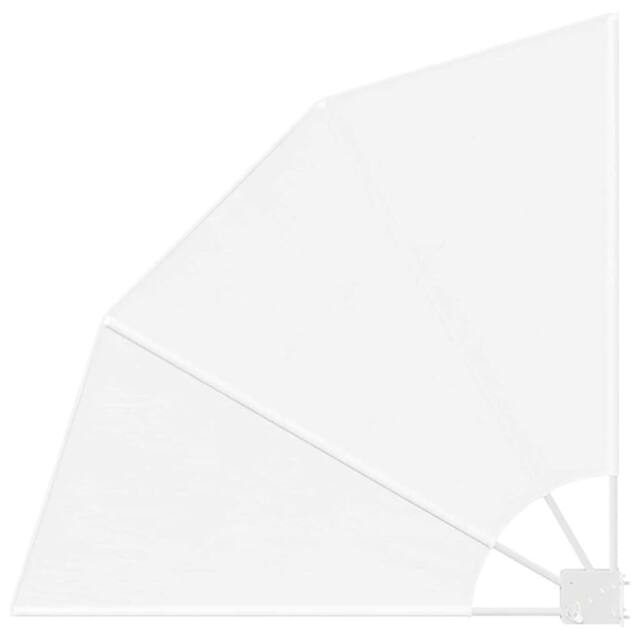 Berkfield Home Balcony Privacy Screen Folding Manual White 115 x 115 cm Fabric - image 1