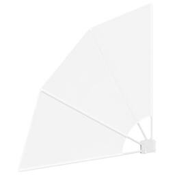 Berkfield Home Balcony Privacy Screen Folding Manual White 115 x 115 cm Fabric - thumbnail 4