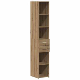 Berkfield Home Highboard Artisan Oak 30x42, 5x185 cm Engineered Wood in Brown - thumbnail 3