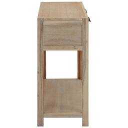 Berkfield Home Console Table 82x33x73 cm Solid Acacia Wood in Brown - Size: 82 x 33 x 73 cm - thumbnail 4