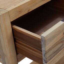 Berkfield Home Console Table 82x33x73 cm Solid Acacia Wood in Brown - Size: 82 x 33 x 73 cm - thumbnail 5