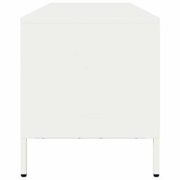 Berkfield Home TV Cabinet White 135x39x43.5 cm Cold-rolled Steel - thumbnail 6