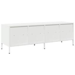 Berkfield Home TV Cabinet White 135x39x43.5 cm Cold-rolled Steel - thumbnail 7