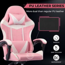 Lishetimig Ergonomic Gaming Chair in Pink - thumbnail 6