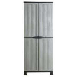 Berkfield Home Plastic Cabinet 68x39x171.5 cm in Grey - thumbnail 3
