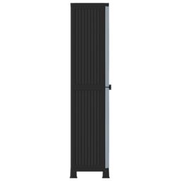 Berkfield Home Plastic Cabinet 68x39x171.5 cm in Grey - thumbnail 4