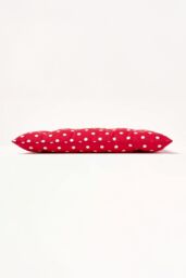 Homescapes 4 Pack Seat Pads Cotton Red Polka Dot Indoor Outdoor Garden Cushion, 40cm - Size: 40 cm x 40 cm - thumbnail 6