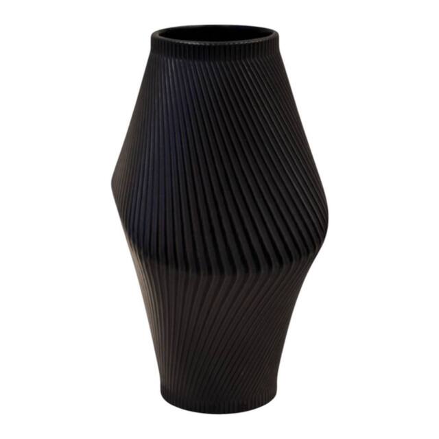 Four Candle Modern Graphite Sculptural Vase in Black - image 1