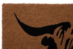 Orsina Highland Cow Doormat in Brown - Size: 100 cm diameter - thumbnail 3