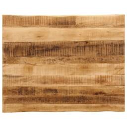 Berkfield Home Table Top Live Edge 100x80x3.8 cm Solid Wood Rough Mango in Brown - thumbnail 2