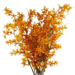 Leaf 6x 130cm Yellow Blossom Floral Spray Artificial - Size: 6x 130 cm - thumbnail 1