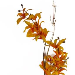 Leaf 6x 130cm Yellow Blossom Floral Spray Artificial - Size: 6x 130 cm - thumbnail 5