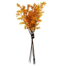 Leaf 6x 130cm Yellow Blossom Floral Spray Artificial - Size: 6x 130 cm - thumbnail 2
