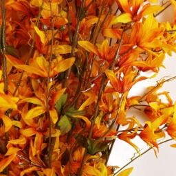 Leaf 6x 130cm Yellow Blossom Floral Spray Artificial - Size: 6x 130 cm - thumbnail 4