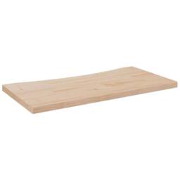 Berkfield Home Desk Top 80x40x2.5 cm Solid Wood Pine in Light Tan - thumbnail 1