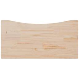 Berkfield Home Desk Top 80x40x2.5 cm Solid Wood Pine in Light Tan - thumbnail 4
