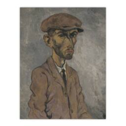 Artery8 Artists Self Portrait Arnold Weisz Kubincan Framed Wall Art Print in Grey - Size: A3 - thumbnail 3