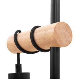 COMELY Retro Table Lamp, Black, E27 Socket, 10W Max, Rotary Switch in Black - thumbnail 4