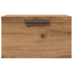 Berkfield Home Durable Wall-mounted Bedside Cabinets 2 pcs Artisan Oak 34x30x20 cm in Brown - Size: 34 x 30 x 20 cm - thumbnail 4