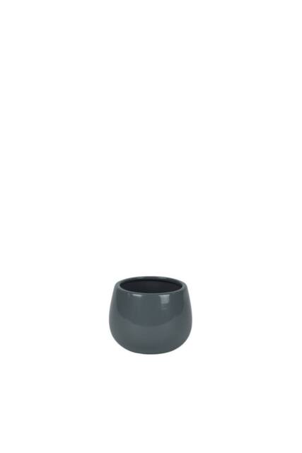 KDMD Glossy Grey Hortus London Pot 8.5x8cm 4 Pack - Size: 8.5x8 cm - image 1
