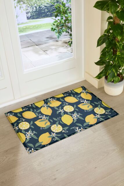 Artsy Mats Lemons Indoor Outdoor Doormat in Yellow - Size: 90 cm x 60 cm - image 1