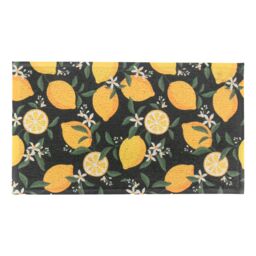 Artsy Mats Lemons Indoor Outdoor Doormat in Yellow - Size: 90 cm x 60 cm - thumbnail 2