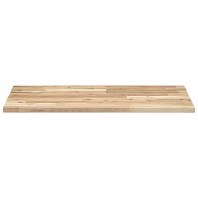 Berkfield Home Versatile Bathroom Vanity Top Untreated 80x50x2 cm Solid Wood Acacia in Brown - Size: 80 x 50 x 2 cm - image 1
