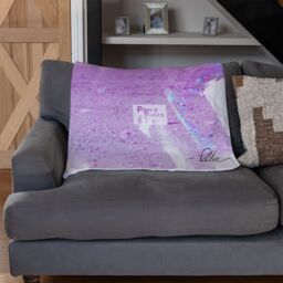 Benjamin Tate Design Pink Pony Ride Blanket in Natural - Size: 120 cm x 150 cm - thumbnail 2