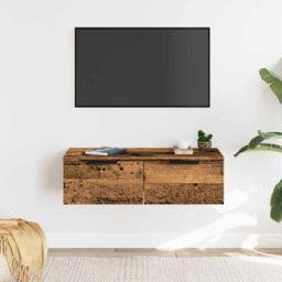 Berkfield Home Wall Cabinet Artisan Oak 68x30x20 cm Engineered Wood in Brown - Size: 68 x 30 x 20 cm - thumbnail 3