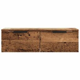 Berkfield Home Wall Cabinet Artisan Oak 68x30x20 cm Engineered Wood in Brown - Size: 68 x 30 x 20 cm - thumbnail 4