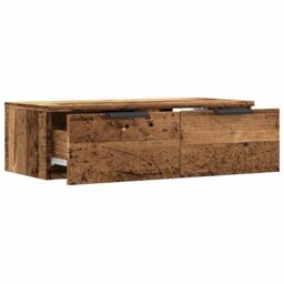 Berkfield Home Wall Cabinet Artisan Oak 68x30x20 cm Engineered Wood in Brown - Size: 68 x 30 x 20 cm - thumbnail 5