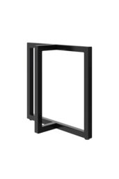 Living and Home 2Pcs Black T-shaped Anti-Slip Metal Table Legs Furniture Replacement Legs for DiningTable, Desks and Workbenches，75cm W x 71cm H - thumbnail 5