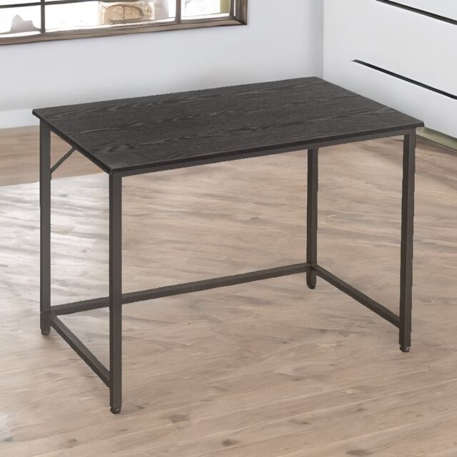 Rafaelo Mobilia Industrial Rustic Computer Desk Home Office Workstation in Black - image 1