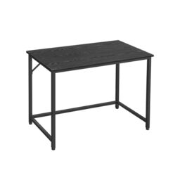 Rafaelo Mobilia Industrial Rustic Computer Desk Home Office Workstation in Black - thumbnail 5
