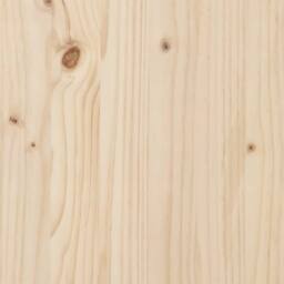 Berkfield Home Table Top Round Ã˜90x3 cm Solid Wood Pine in Brown - Size: 90x3 cm - thumbnail 6