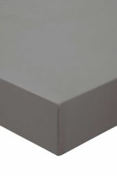 Murmur ' 500TC' Plain Dye Fitted Sheet in Grey - Size: Single Fitted - thumbnail 1