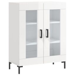 Berkfield Home Sideboard High Gloss White 69.5x34x90 cm Engineered Wood - thumbnail 2