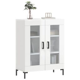 Berkfield Home Sideboard High Gloss White 69.5x34x90 cm Engineered Wood - thumbnail 3