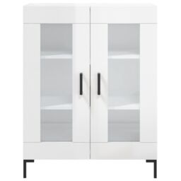 Berkfield Home Sideboard High Gloss White 69.5x34x90 cm Engineered Wood - thumbnail 5