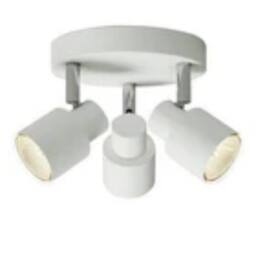 Kelvenix Modern Bathroom Ceiling Light Spotlight 3 Way White Fitting