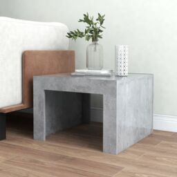 Berkfield Home Coffee Table Concrete Grey 50x50x35 cm Engineered Wood - Size: 50 x 50 x 35 cm - thumbnail 3