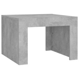 Berkfield Home Coffee Table Concrete Grey 50x50x35 cm Engineered Wood - Size: 50 x 50 x 35 cm - thumbnail 2