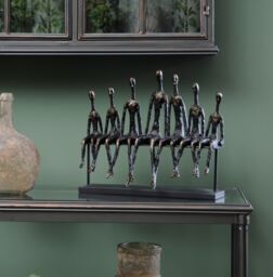 Libra Interiors Friendship Bench Sculpture in Bronze - thumbnail 2