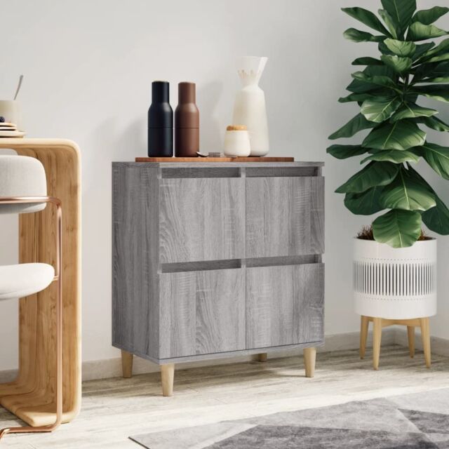Berkfield Home Sideboard Grey Sonoma 60x35x70 cm Engineered Wood - Size: 60 x 35 x 70 cm - image 1